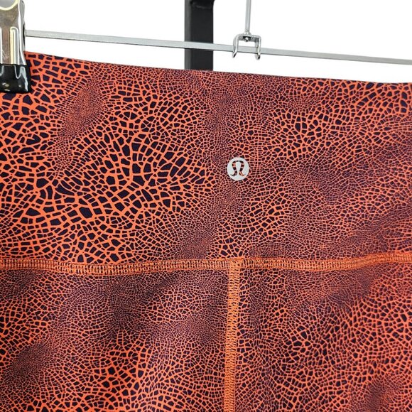 Lululemon Wunder Train High-Rise Tight 25" Crackle Glaze Vintage Orange, Size 8 - Picture 8 of 10